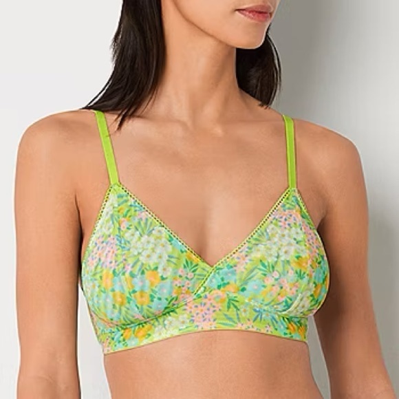 Arizona Body Bralette Mesh Acid Lime Beach Floral Size S - Picture 10 of 11